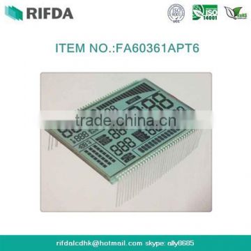 Customized 7 segment 4 digit 30 pin lcd display