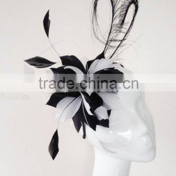 Black/white fasicnator/Races fascinator/Wedding fascinator/Tea party fascinator