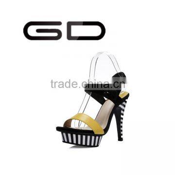 Colorant match summer shoes 2016 comfortable high heel sandals Latest fashion summer footwear