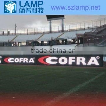 Outdoor perimeter ultra thin led sports display