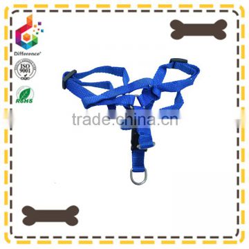 Nylon rope high quality blue retractable pet harnes