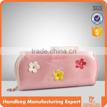 4540 Hot sell Baby Pinky wallet with Flower Stitching PU Women Wallet wholesale With Low Price