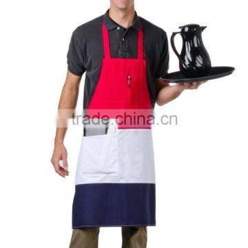 SMETA 4P promotional cotton rib style bartender waiter aprons