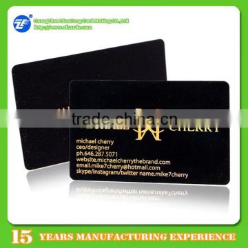 Pretty design plastic business card printing hot stamping