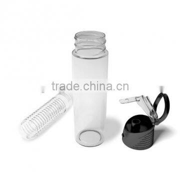 Sport Water Bottle With Fruit Infuser and Carrying Handle,with Locking Flip Top Lid,BPA FREE -23 Oz-made With Tritan Copolyester photo-2