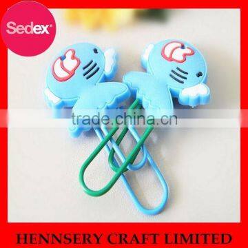 2015 hot sale custom logo metal paper clip