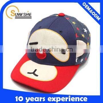 custom cheap cartoon baseball cap monkey kids hat