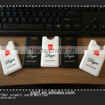 15ml Square Plastic Credita Card Perfume Pump Spray Bottles for Sale