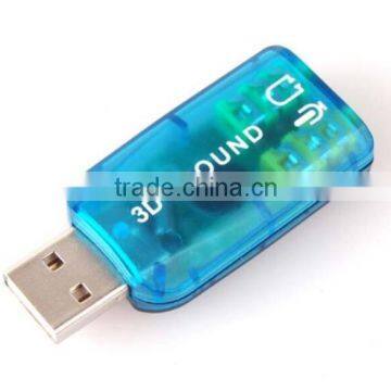 Virtual 5.1 Surround 3D USB 2.0 External Sound Card