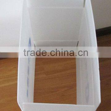 Corrugated plastic folding box