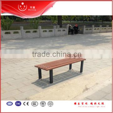 patio beach wooden bench backless for beach leisure