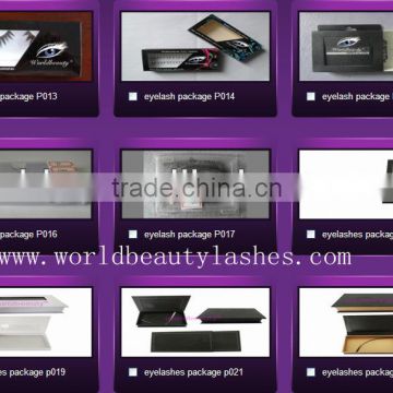 Wholesale private label false eyelash packaging,empty eyelash packaging