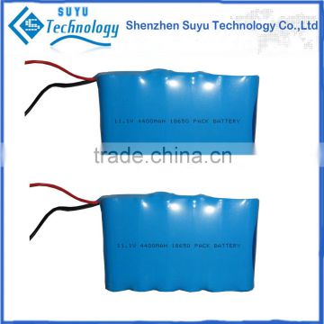 11.1v icr 18650 li-ion rechargeable battery, high discharge li ion battery cells