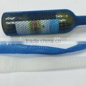 Wine bottle protective packaging nets