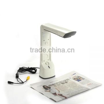 TV and Monitor Compatible Foldable Hand Free Helping Hand Desktop Magnifier with Led Lamp