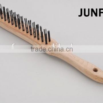 beech wood handle brush black wire brush