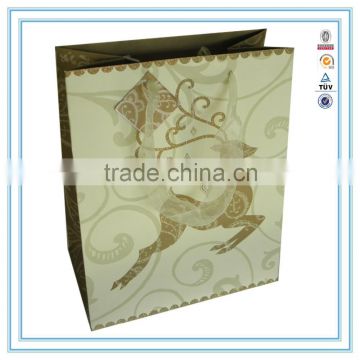 My alibaba custom creative bag luxury Christmas deer paper bag christmas paper bag