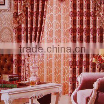 luxury design acquard blackout curtain fabric