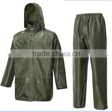 high performance yellow industrial PVC rain suit