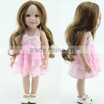 Fashion and cute american girl doll model 18" american girl doll lifelike