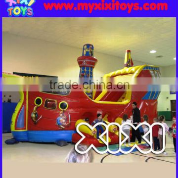 Indoor pirate ship inflatable slide for children,inflatable water slide