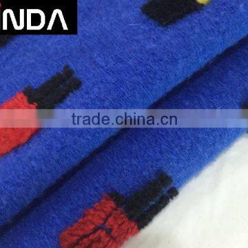 100% wool knitted jacquard wholesale for clothes fabric