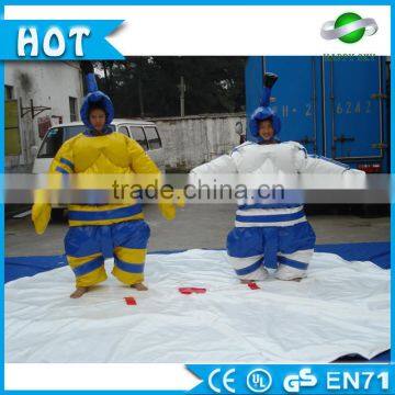 Top Selling 0.45mm PVC foam padded sumo wrestling suits, human inflatable sumo suit for sale