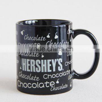 Promotional black Ceramic cups / mugs, Customized ceramic coffee mugs, Desk mugs, Drinking mugs, PTM1267