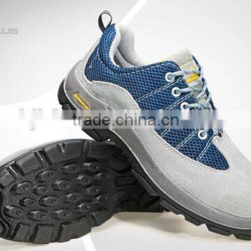 Low-cut Suede Split Leather With Nylon Mesh Steel Toecap Safety Shoes