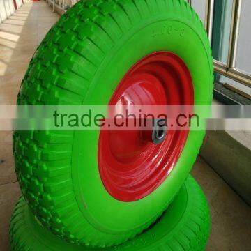 16"4.00-8 PU wheel for wheelbarrow