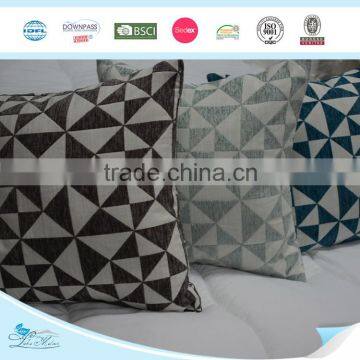 Factory Price Embroidered Geometric Cotton Wave Decoration Cushions