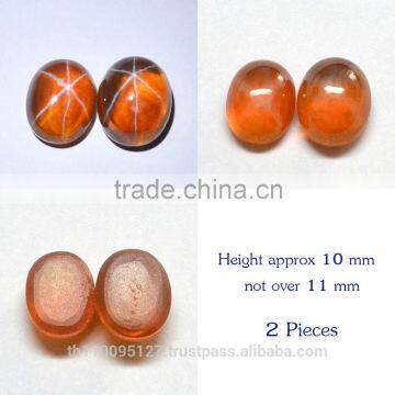 102.50 Ct Orange Star Sapphire 6 Rays Lab Created Stone