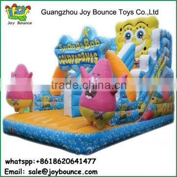 spongebob cartoon cheap inflatable slides for sale