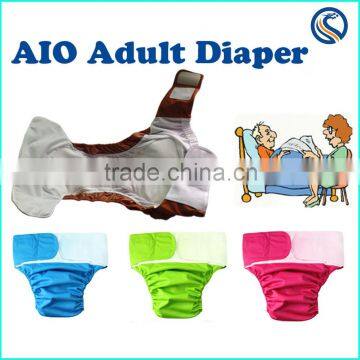 best sell! All In One Adult Cloth Diaper washable adult cloth diaper soft reusable