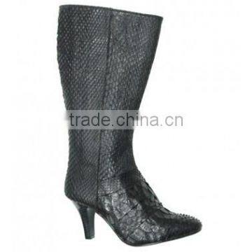 Python leather boots SWPS-003