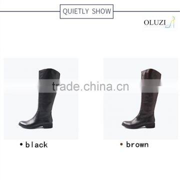 OlzB19 Fanshion style brown leather knee high boots autumn 2015 knee high boots sale australia type