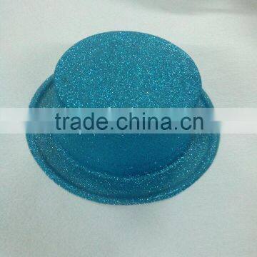 Promotional Glitter Bling Plain Blue Black Party Top Hat photo-2