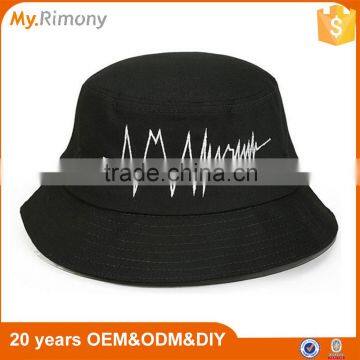 Customize your design bucket hat/ black blank promotional bucket cap