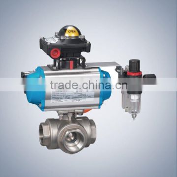 Pneumatic 3-way ball Valve