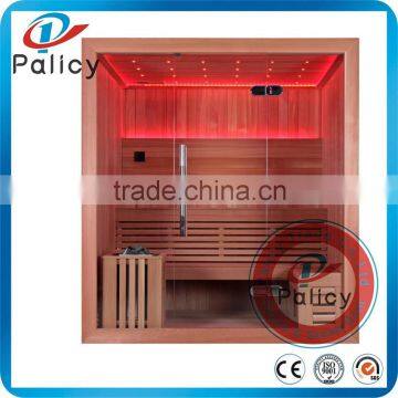 large size solid wood traditional luxury wood sauna room