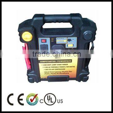 4 IN 1 Jump Start with Work Light, air compressor and Power Inverter