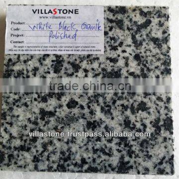 Natural White Black Granite polished