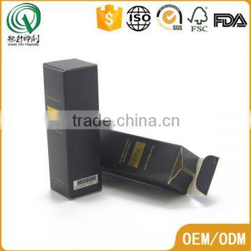 Black Hot Stamping Packaging Customized Luxury Perfume Box Paper photo-4