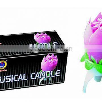 Birthday colour flower music candle fireworks