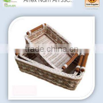 Hot New 2016 Products weaving imitation rattan basket in Vietnam