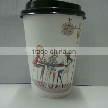 16 oz disposable takeaway double wall espresso cup