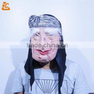 Halloween Custom Human Face Scary Realistic Cosplay Rubber Ugly Old Man Mask Latex Horror Mask photo-6