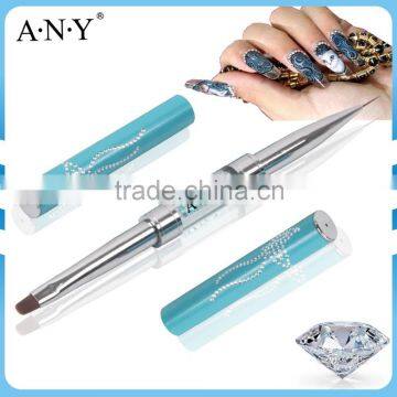 ANY Nail UV Gel Art Paiting Design Rhinestone Two Way Nail Brush Japan Style