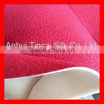 Velour With Foam Bonded Car Seat Cover Fabric