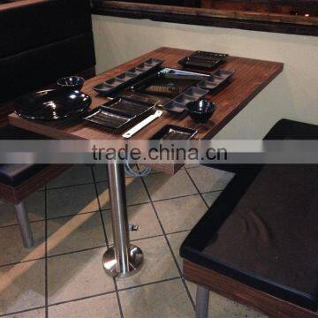 BBQ Restaurant Furniture Fire-resistant Table (FOH-BBQ1)